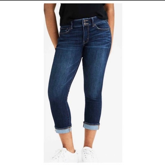 American Eagle Outfitters Denim - American Eagle Artist Crop Stretch Double Button Mid Rise Jeans